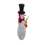 Celebrations LED Snowman with Top Hat, Scarf and Star 52 in. Yard Decor