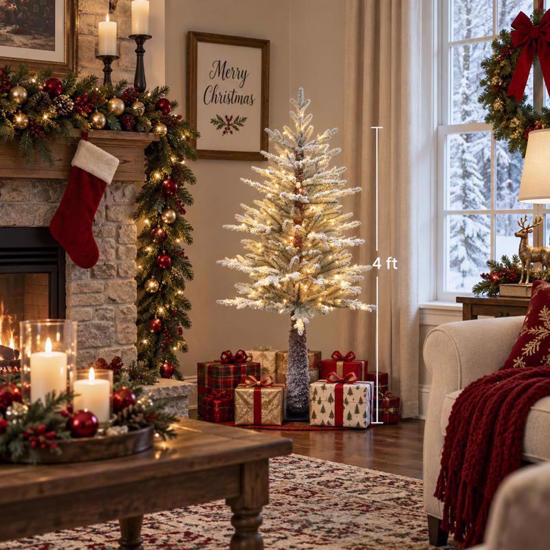 Celebrations 4 ft. Full LED 100 ct Entrance Tree
