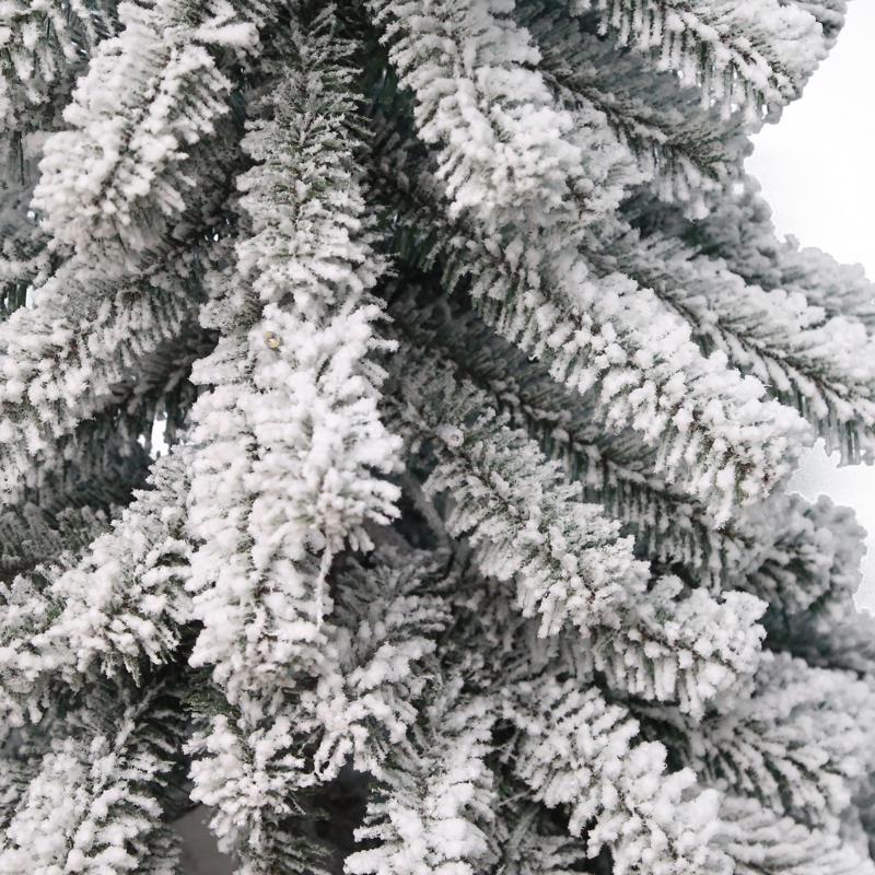Celebrations 5 ft. Full LED 80 ct Snowy Alpine Entrance Tree
