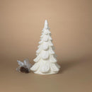 Gerson White Holiday Tree Table Decor 19 in.