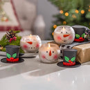 Gerson Multicolored Snowman Wax Christmas Scent Candle