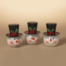 Gerson Multicolored Snowman Wax Christmas Scent Candle