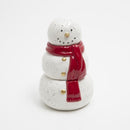 Gerson White/Red Snowman Christmas Scented Wax Candle 8 in.