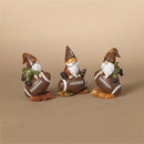 Gerson 5 in. Harvest Gnome on Football Fall Decor