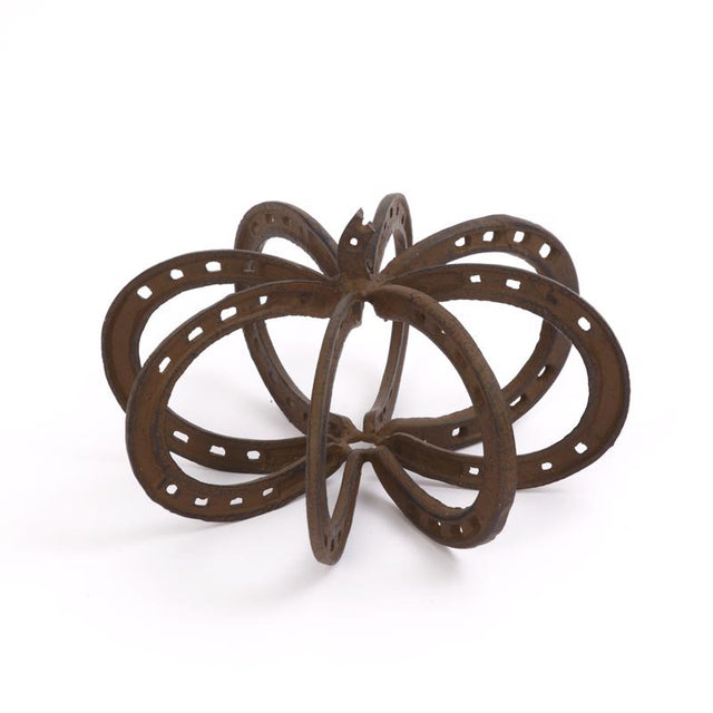 Gerson 10 in. Horseshoe Pumpkin Fall Decor