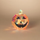 Gerson 10 in. Holographic Halloween Pumpkin Halloween Decor