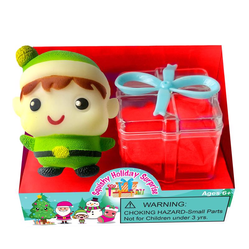 Zorbitz Holiday Surprise Squishy Fidget Toy Multicolored 1 pc