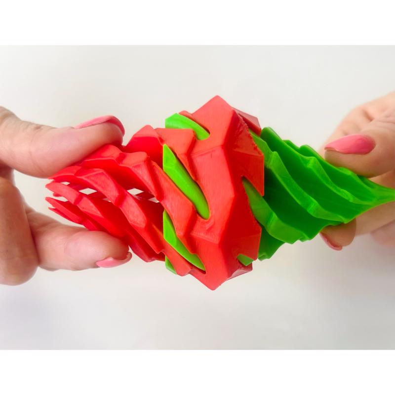 Zorbitz Twiddle Twiddle Twister Fidget Toy Pink/Red