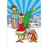 Aquarius Grinch Puzzle with Candy cane Multicolored 150 pc
