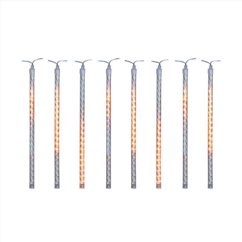 Celebrations Orange 12 in. LED Meteor Lights Halloween Decor