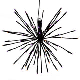 Celebrations Orange/Purple 16 in. LED Starlight Burst Halloween Decor