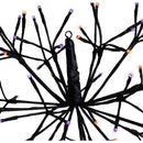 Celebrations Orange/Purple 16 in. LED Prelit Shimmering Sphere 3D Halloween Decor