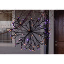 Celebrations Orange/Purple 16 in. LED Prelit Shimmering Sphere 3D Halloween Decor