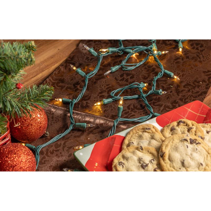 Celebrations Classic LED T5 Warm White 105 ct String Christmas Lights 26 ft.