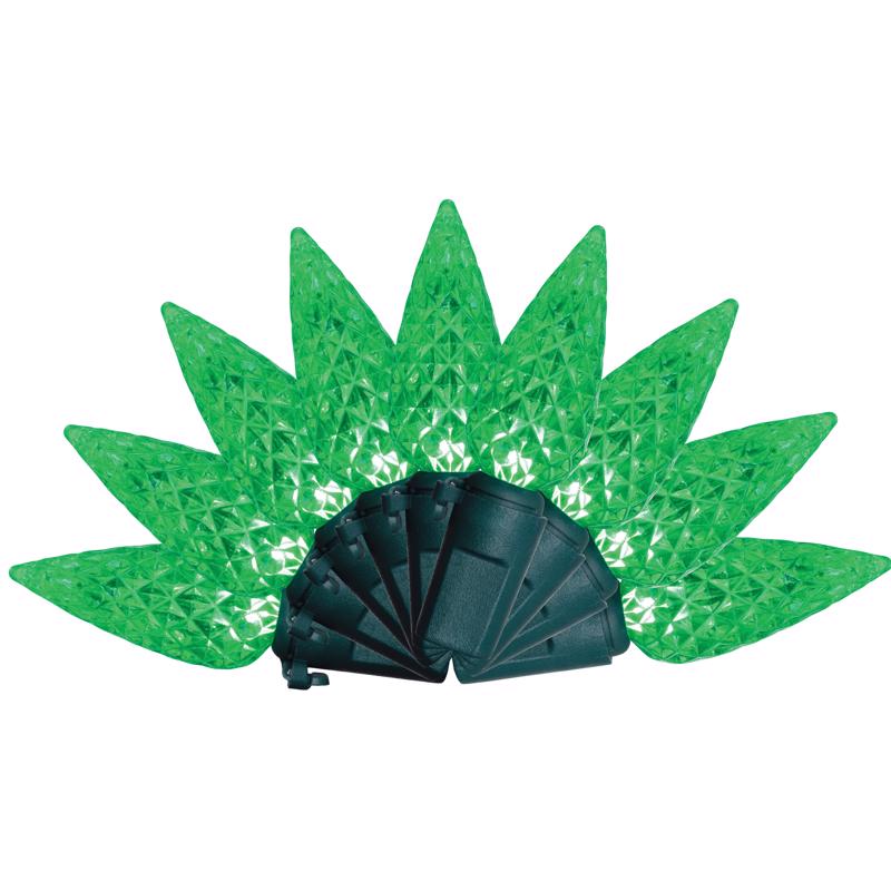 LGHTS C6 LED GRN 100CT