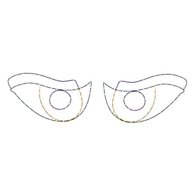 Celebrations Halloween LED Prelit Scary Eyes Window Silhouette Halloween Decor
