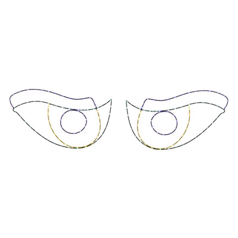 Celebrations Halloween LED Prelit Scary Eyes Window Silhouette Halloween Decor