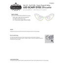 Celebrations Halloween LED Prelit Scary Eyes Window Silhouette Halloween Decor