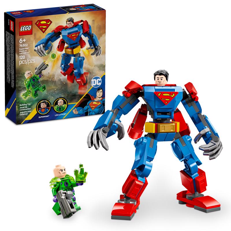 LEGO Super Heroes Superman Mech vs Lex Luthor Building Toy Multi 120 pc