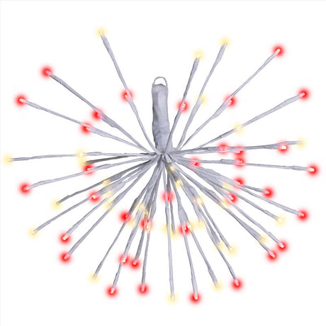 Celebrations LED Red/White 3 in1 Starlight Burst Deluxe 16 in. Hanging Decor