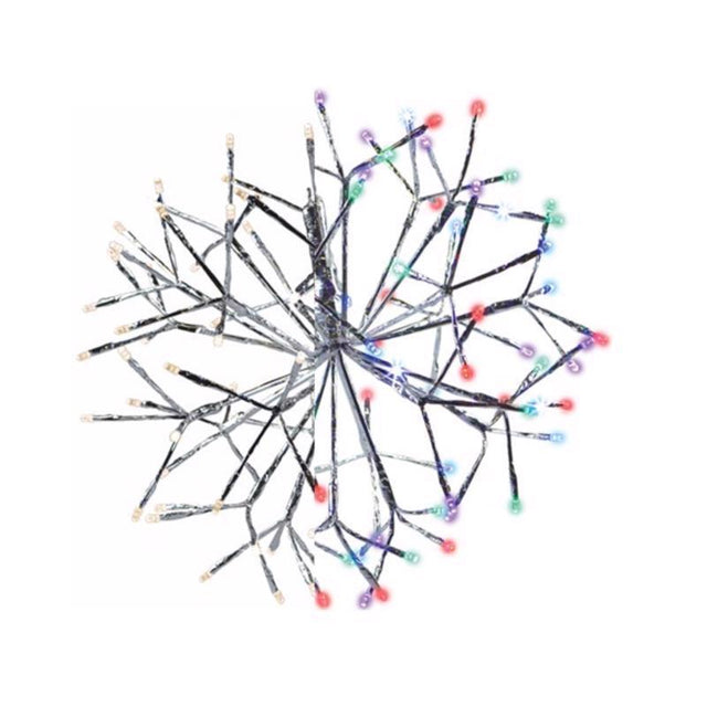 Celebrations LED Multi Shimmering Sphere 16 in. Hanging Decor