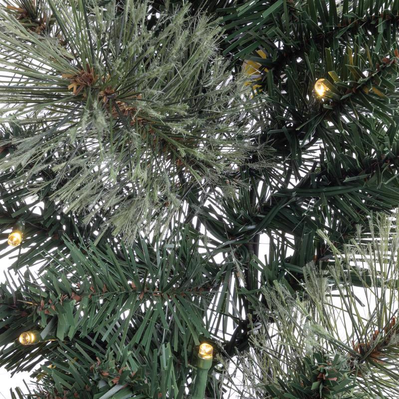 Celebrations LED Prelit Multicolored/Warm White Mixed Pine Wreath