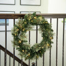 Celebrations LED Prelit Multicolored/Warm White Mixed Pine Wreath