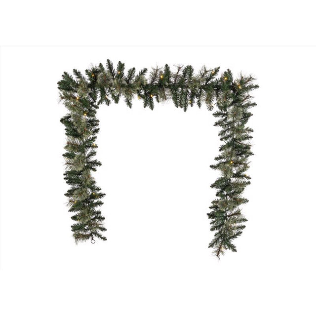 Celebrations 9 ft. L LED Prelit Multicolored Mixed Pine Garland