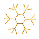 Celebrations LED Warm White Crystal Snowflake 23 in. Hanging Decor