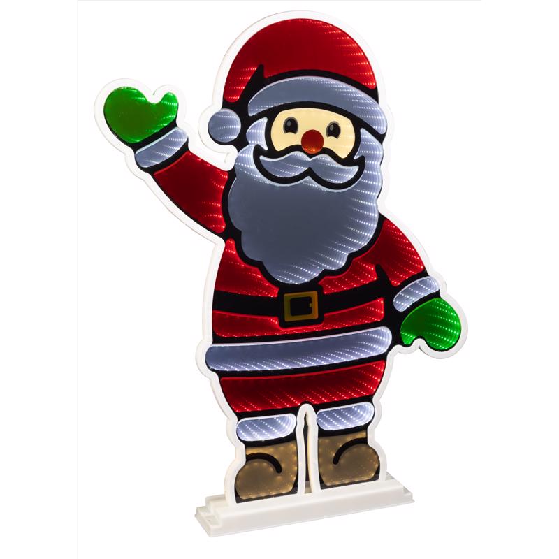 Celebrations LED Infinity Santa 30 in. Yard Decor – Factory Hardware Store