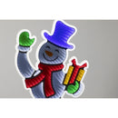 Celebrations LED Infinity Snowman 31 in. Yard Decor