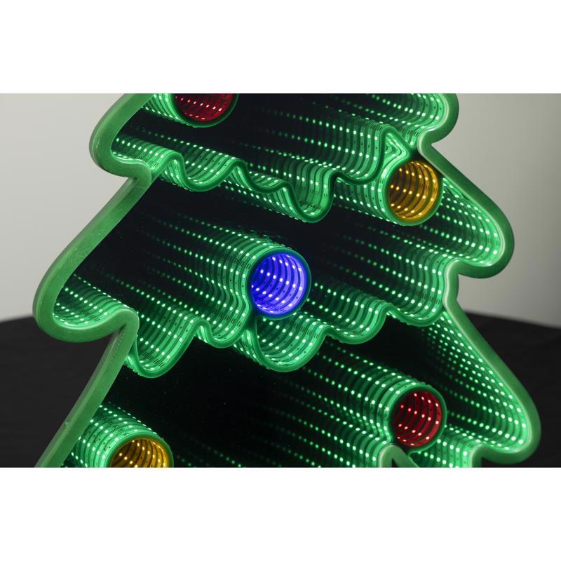 Celebrations LED Infinity Christmas Tree 30 in. Yard Decor