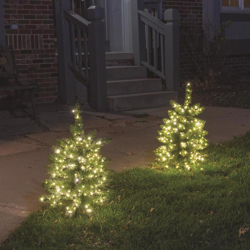 Celebrations LED Warm White Walkway Cascade 24 in. Christmas Tree