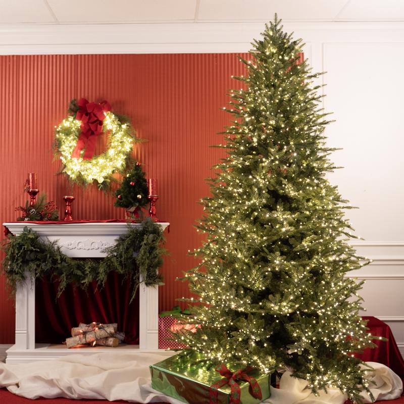 Holiday Bright Lights 9 ft. Full LED 3400 ct Emerald Pine Sparkle Color Changing Christmas Tree