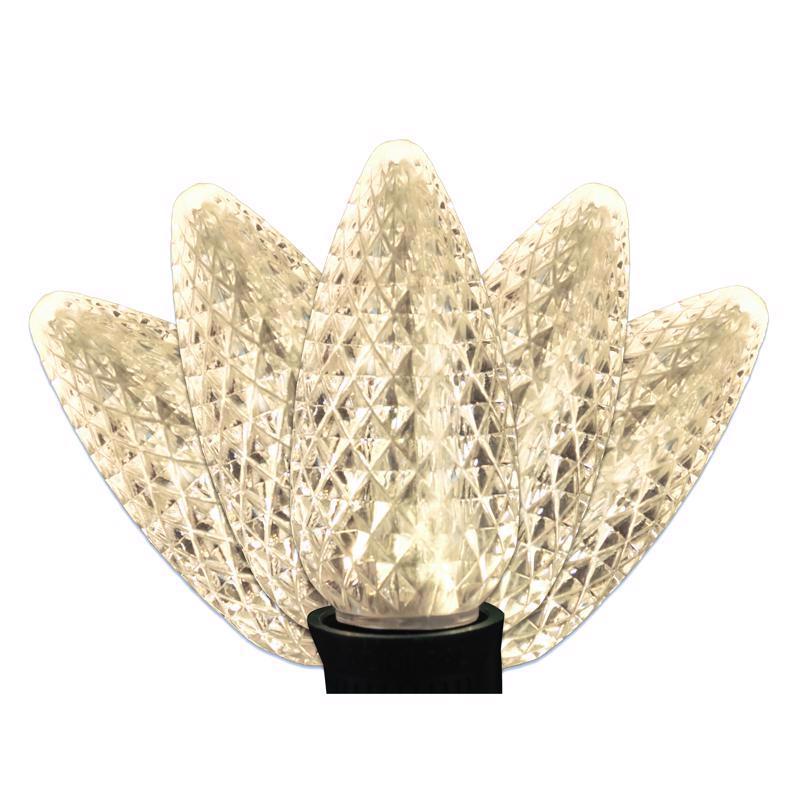 Holiday Bright Lights LED C9 Warm White 25 ct Christmas Light Bulbs