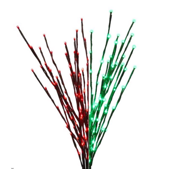 Celebrations LED Green/Red Light Burst Color Change 32 in. Pathway Decor