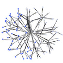 Celebrations LED Blue/Pure White Shimmering Sphere 12 in. Hanging Decor