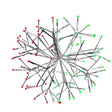Celebrations LED Green/Red Shimmering Sphere 16 in. Hanging Decor