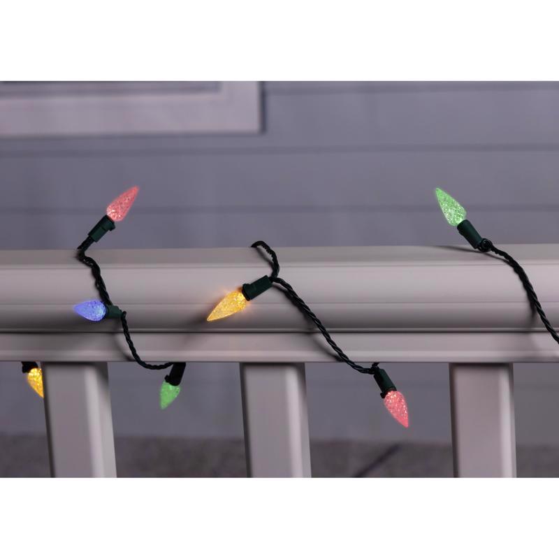 Celebrations Platinum LED C6 Multicolored/Warm White 50 ct String w/ Powerbank Christmas Lights