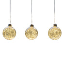 Celebrations LED Warm White Globe Ornament 6 in. Hanging Decor