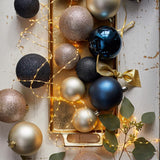 Decoris Gold Assorted Shatterproof Ornaments