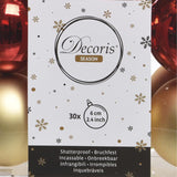 Decoris Gold/Red Assorted Shatterproof Ornaments