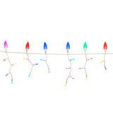 Celebrations Platinum LED C9 Multicolored 70 ct Icicle Christmas Lights 9 ft.