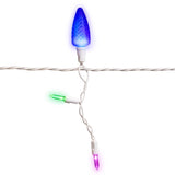 Celebrations Platinum LED C9 Multicolored 70 ct Icicle Christmas Lights 9 ft.