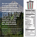 Old Trapper Pepperoni Snack Stick 1.2 oz Shrink Wrapped