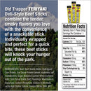 Old Trapper Teriyaki Beef Stick 1.75 oz Shrink Wrapped