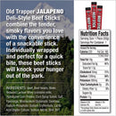 Old Trapper Jalapeno Beef Stick 1.75 oz Shrink Wrapped