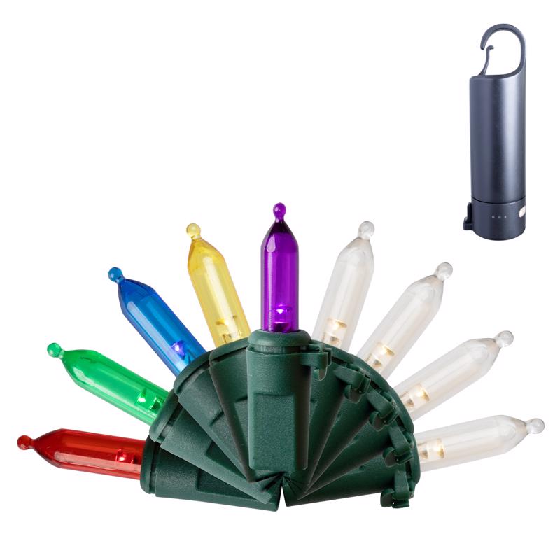 Celebrations Platinum LED T5 Multicolored/Warm White 150 ct String w/ Powerbank Christmas Lights