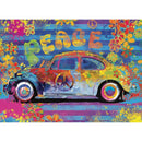 Eurographics VW Beetle Splash Buggy Collectible Tin With Puzzle Multicolored 550 pc