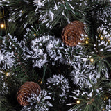 Holiday Bright Lights 1-2 Tree 7-1/2 ft. Full LED 2000 ct Tripoli Pine Sparkle Color Changing Christ